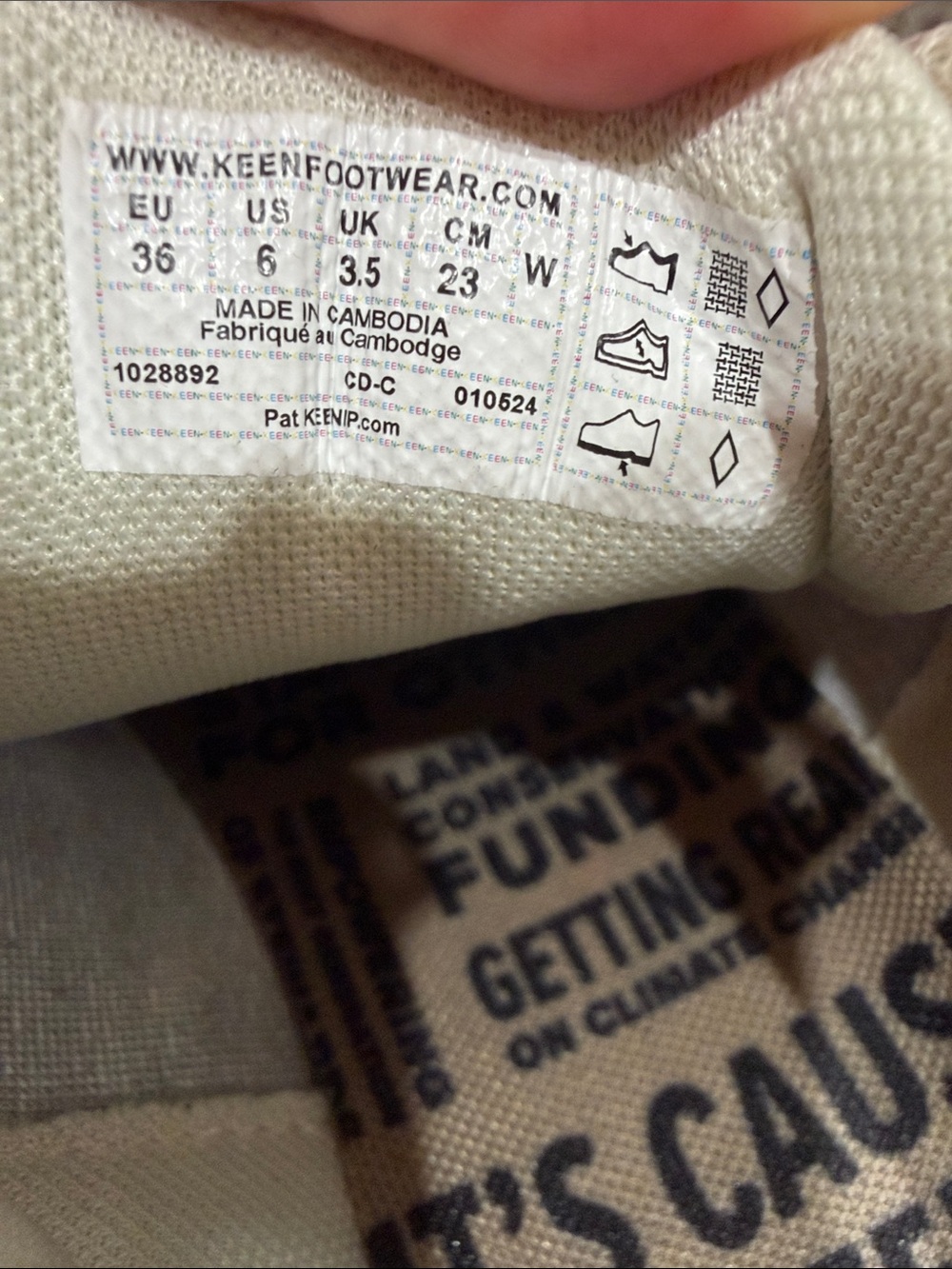 Keen Women's Sand/Taupe Lace-Up Athletic Sneakers - Picture 4 of 4